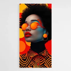 tableau femme afro orange 1.webp