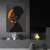 tableau femme noire de profil portrait 2 3 2.webp
