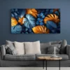 tableau feuilles bleues et dorees paysage 2 1 4.webp