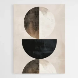 tableau geometrie noir et marron 1.webp