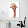 tableau girafe chapeau portrait 2 3 3.webp