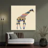 tableau girafe moderne carre 2.webp
