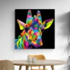 tableau girafe pop art carre 3.webp