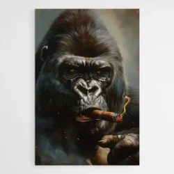 tableau gorille cigare 1.webp