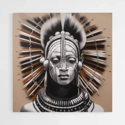 tableau homme africain noir et blanc 1.webp