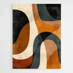 tableau lignes geometriques oranges 1.webp