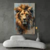 tableau lion avec couronne portrait 2 3 3.webp