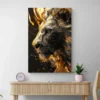 tableau lion dore portrait 2 3 2.webp