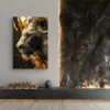tableau lion dore portrait 2 3 3.webp