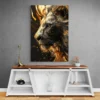 tableau lion dore portrait 2 3 4.webp