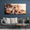 tableau lion et lionceau paysage 2 1 3.webp