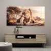 tableau lion et lionceau paysage 2 1 4.webp