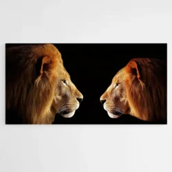 tableau lion et lionne 1.webp
