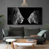 tableau lion et lionne noir et blanc paysage 2 1 3.webp