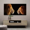 tableau lion et lionne paysage 2 1 2.webp