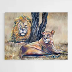 tableau lion nature 1.webp
