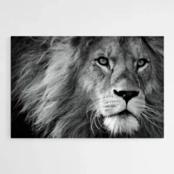 tableau lion noir 1.webp