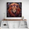 tableau lion pour chambre carre 3.webp