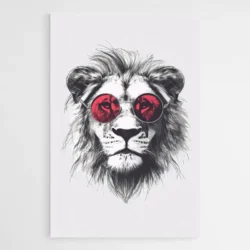 tableau lion pour salon 1.webp