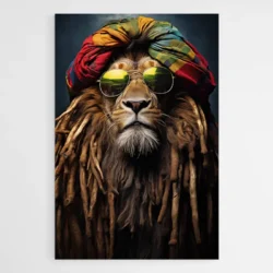 tableau lion rasta 1.webp