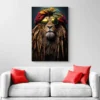 tableau lion rasta portrait 2 3 3.webp