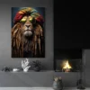 tableau lion rasta portrait 2 3 4.webp