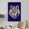 tableau loup pop art portrait 2 3 3.webp