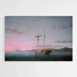 tableau mer avec bateau 1.webp