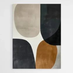 tableau minimaliste marron et gris 1.webp