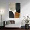tableau minimaliste marron et gris portrait 3 4 2.webp