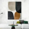 tableau minimaliste marron et gris portrait 3 4 4.webp