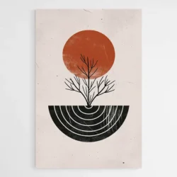 tableau minimaliste marron et noir 1.webp