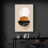 tableau minimaliste orange blanc et noir portrait 2 3 3.webp