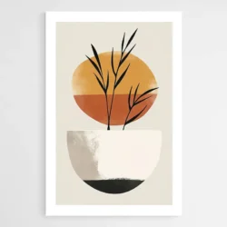 tableau minimaliste pot de fleur 1.webp