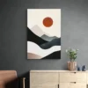 tableau minimaliste soleil rouge portrait 2 3 3.webp