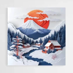 tableau mont fuji kirigami 1.webp