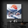 tableau mont fuji kirigami carre 4.webp