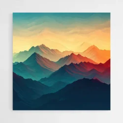 tableau montagne abstrait 1.webp