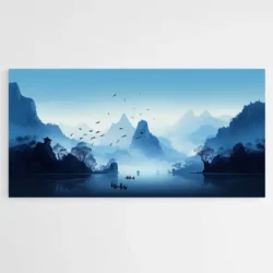 tableau montagne et brume 1.webp