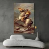 tableau napoleon cheval mur sombre.webp