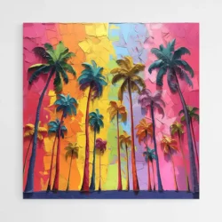 tableau palmiers multicolores 1.webp