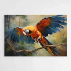 tableau peinture de perroquet 1.webp