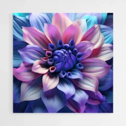 tableau peinture fleur bleue 1.webp