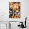 tableau peinture lion portrait 2 3 2.webp