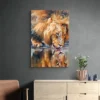 tableau peinture lion portrait 2 3 4.webp