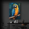 tableau perroquet bleu et jaune portrait 2 3 3.webp