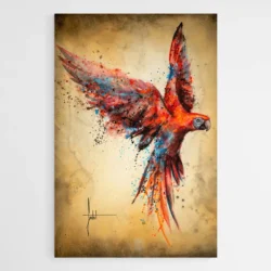 tableau perroquet colore 1.webp