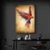 tableau perroquet colore portrait 2 3 4.webp