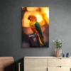 tableau perroquet orange portrait 2 3 3.webp