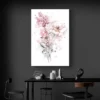 tableau scandinave rose portrait 2 3 4.webp